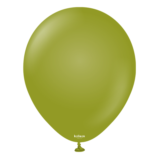 Kalisan Retro Olive Green 5" Latex Balloons 100pk