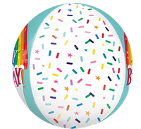 Anagram Rainbow Sprinkles 16" Orbz Balloon
