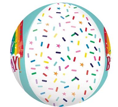 Anagram Rainbow Sprinkles 16" Orbz Balloon