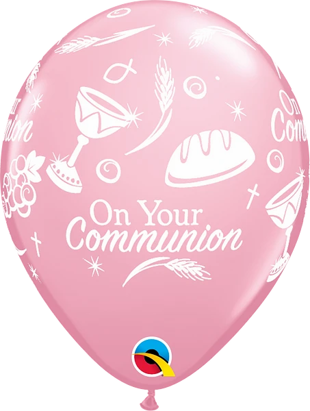 Qualatex Communion Pink 11" Latex Balloons 25pk