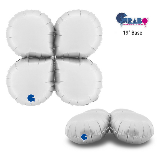 Grabo Satin White Round 19" Balloon Base