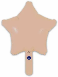 Oaktree 5 Pack Foil Balloon Matte Nude Star 9