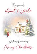 Regal 6 Pack C75 Cards Christmas Aunt & Uncle