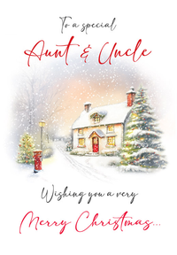 Regal 6 Pack C75 Cards Christmas Aunt & Uncle