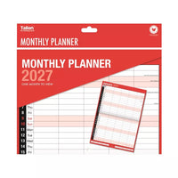 Calendar MTV Planner Red & Black 2027