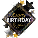 Grabo Birthday Metallic Diamond 36" Foil Balloon