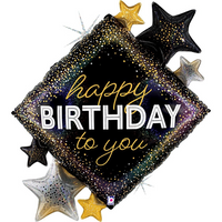 Grabo Birthday Metallic Diamond 36" Foil Balloon