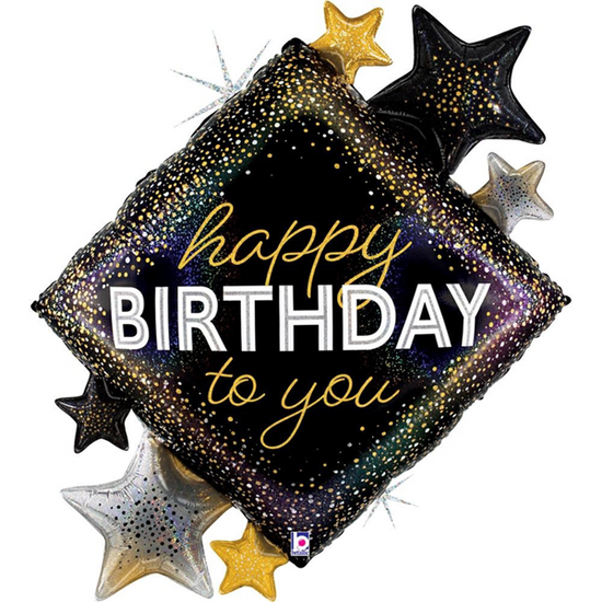 Grabo Birthday Metallic Diamond 36" Foil Balloon