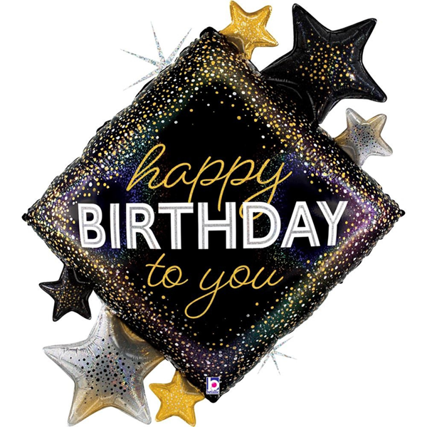 Grabo Birthday Metallic Diamond 36" Foil Balloon