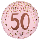 Anagram Foil Balloon Pretty Pink 50th Birthday 18