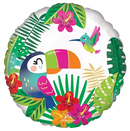 Anagram Tropical Paradise 18" Round Foil Balloon