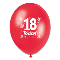 Tiger Feet Age 18 Birthday 10" Balloons 6x8pk