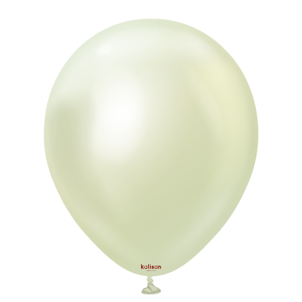 Kalisan Mirror Green Gold 18" Latex Balloons 25pk