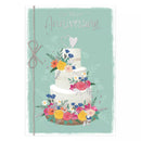 Set of six Prelude C50 anniversary greeting cards featuring elegant designs for special occasions.