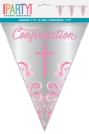 Unique Pink Confirmation Holy Cross Bunting 9ft