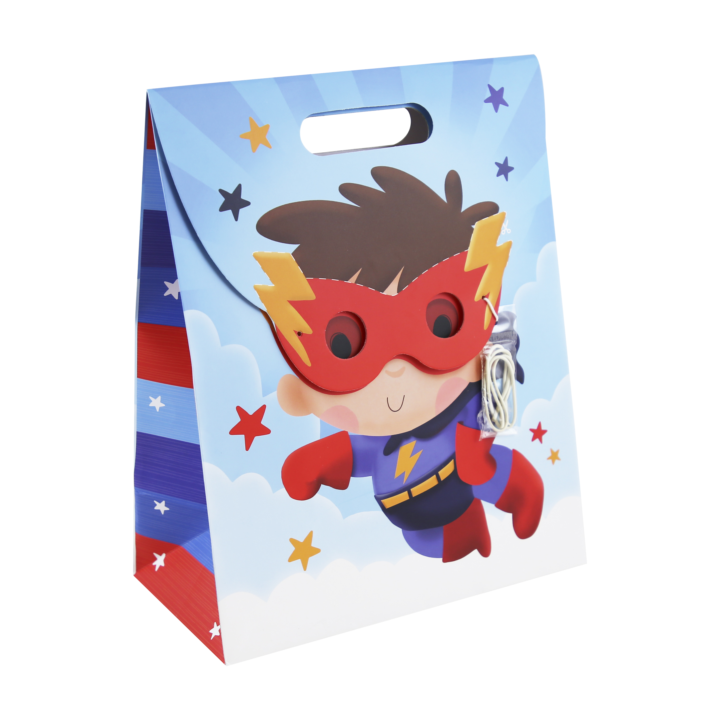 Superhero Gift Bag With Mask 6pk