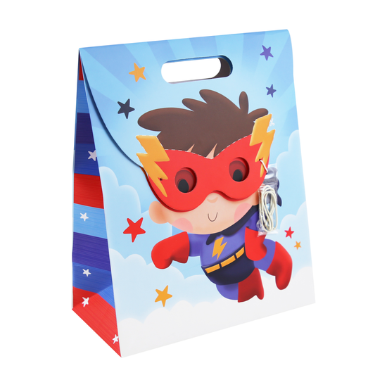 Superhero Gift Bag With Mask 6pk