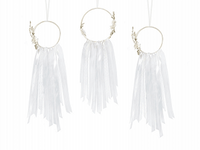 Dream Catcher Hoops White Wedding Decoration 3pce