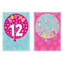 Poppyhill C50 Birthday Age 12 12pk
