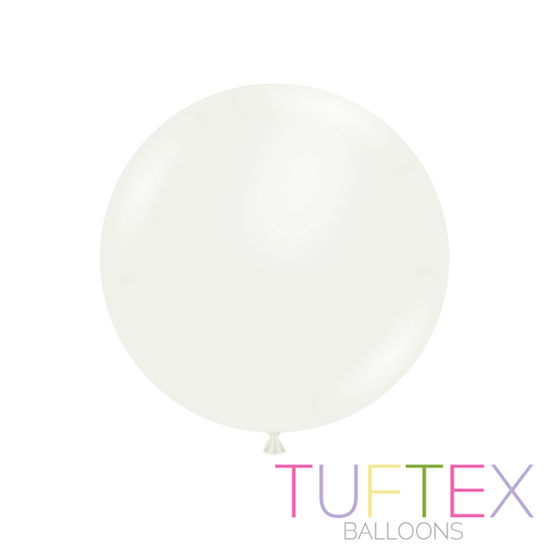 Tuftex Standard White 24" Latex Balloons 3pk