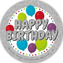 Big Badges Birthday Balloons 6pk
