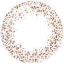 Oaktree 8 Pack Plates Sparkling Fizz Rose Gold 9