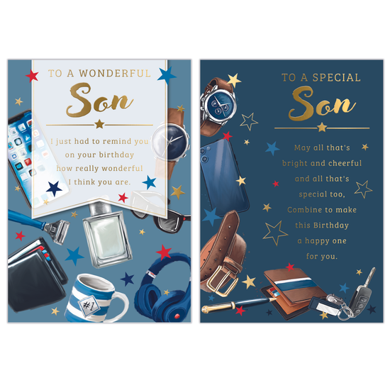 Poppyhill 12 Pack Cards C50 Birthday Son