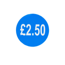 1000 Blue Price Labels 25mm Round 2.50