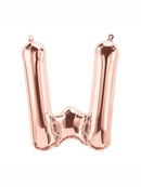 Northstar Foil Balloon Rose Gold 16" Letter W