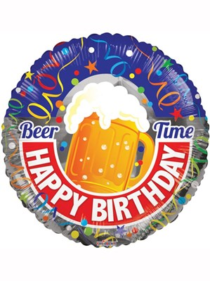 APAC Foil Balloon Happy Birthday Beer Time 18