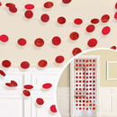 Apple Red Glitter String Decoration 2.13M
