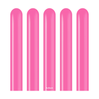 Kalisan 260 Nozzle Up Latex Fuchsia 100-pack for latex modeling, showing bright fuchsia-colored latex nozzles on a white background.