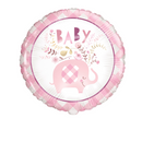 Unique Foil Balloon Baby Elephant Pink 18"