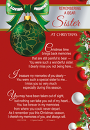Xpress Yourself 6 Pack Memorial Cards Sister