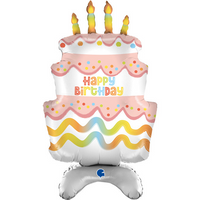 Standups Birthday Cake 38" Foil Balloon