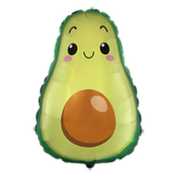 Smiley Avocado 29" Large Foil Balloon