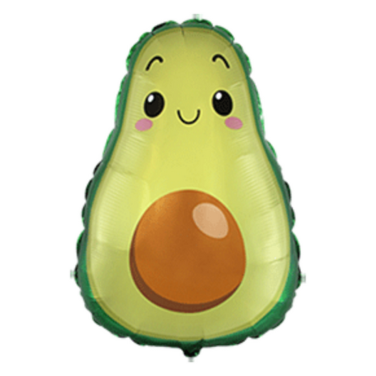 Smiley Avocado 29" Large Foil Balloon