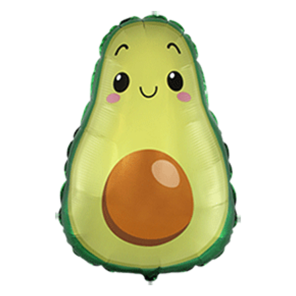 Smiley Avocado 29" Large Foil Balloon