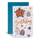 Excellence 6 Pack Cards C75 Birthday Age 80