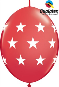 Qualatex Big Stars Red 12" Quick Link Latex 50pk