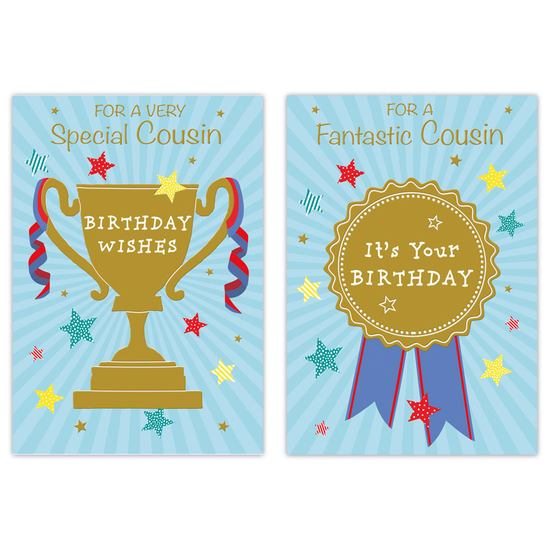 Poppyhill 12 Pack Cards C50 Birthday Cousin