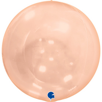 Grabo Orange 15" Globe Balloon (No Valve)