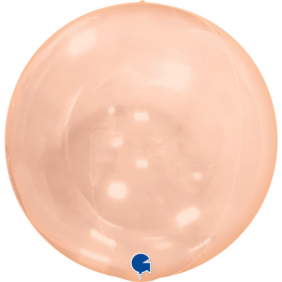 Grabo Orange 15" Globe Balloon (No Valve)