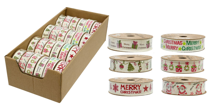 Uncle Bills 24 Pack Ribbon Printed 3m