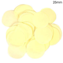 Confetti Round Bio-Degradable 25mm 100g Ivory