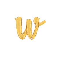 Grabo Foil Balloon Gold 14" Letter W