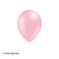 Decotex Fashion Light Pink 5" Latex Balloons 100pk