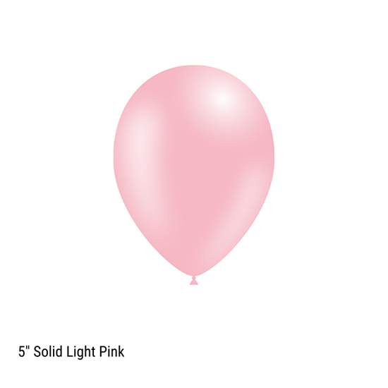 Decotex Fashion Light Pink 5" Latex Balloons 100pk