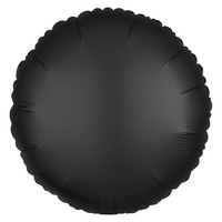 Anagram Foil Balloon Satin Luxe Onyx Round 18"