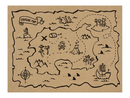 Pirate Party Treasure Map Paper Placemats 6pk